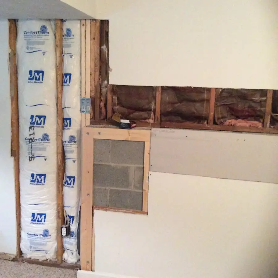 Wall insulation replacement during Odor Removal & Deodorization in Benton